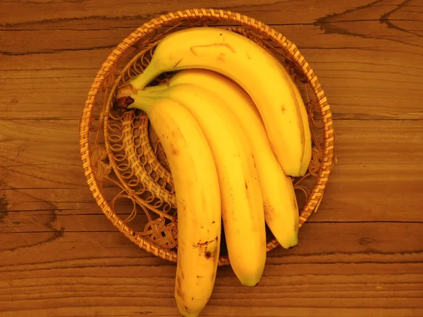 Bananas to eat on a white background