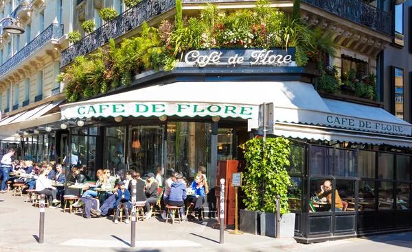 The famous parisian cafe de Flore, Paris, France.