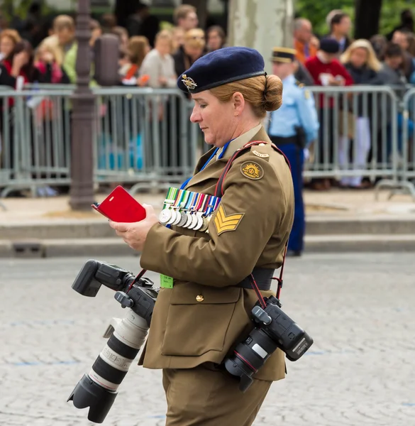 The Australian military photographer, Paris, France.