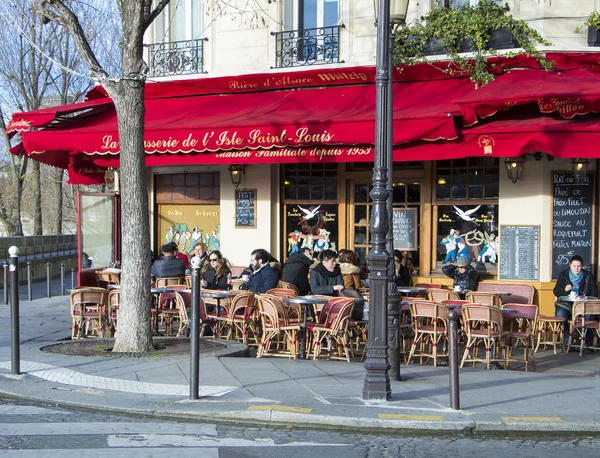 The brasserie de l\'ile saint Louis, Paris, France.