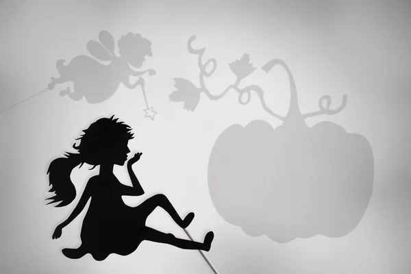 Fairy Godmother, Cinderella and Enchanted Pumpkin shadow show
