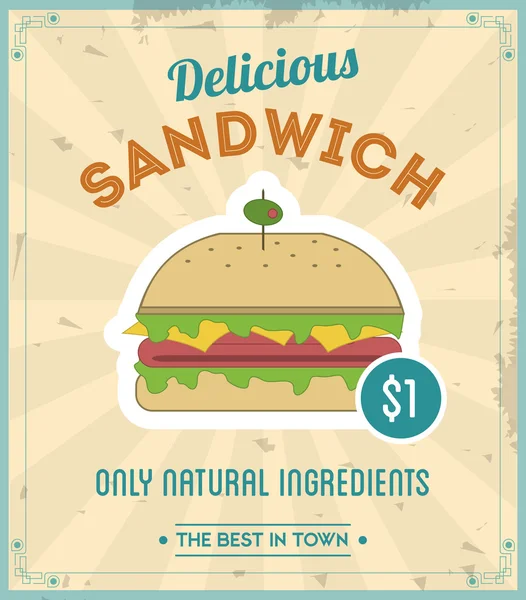 Sandwich icon. Menu and food design. Vector graphic
