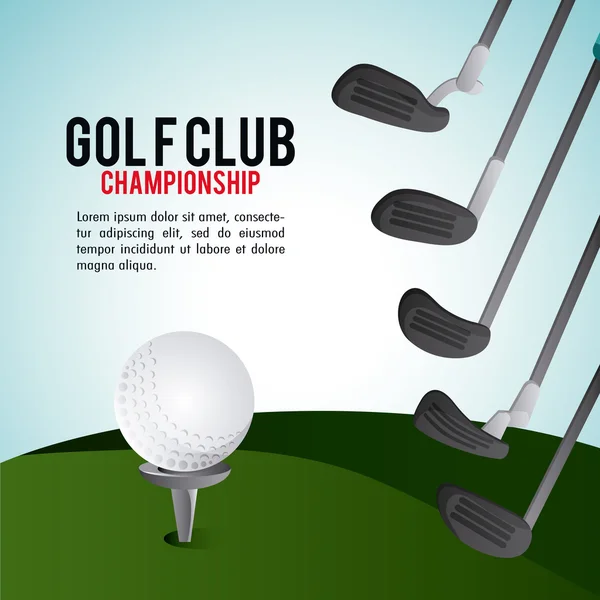 Ball icon. Golf sport design. Vector graphic