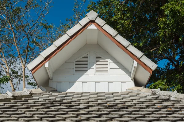 Roof gable with concrete roof tile