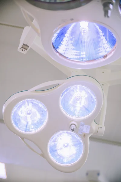 Included bright lighting lamp the operating room in a hospital