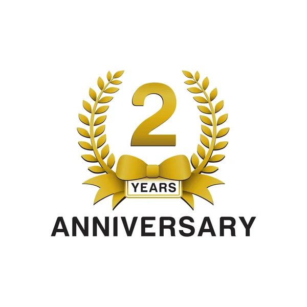 2nd anniversary golden wreath logo stock vector 86352424 2nd anniversary golden wreath logo stock vector 86352424