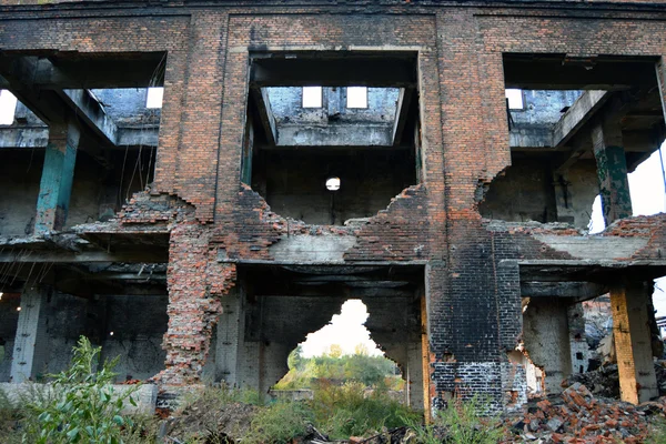 Destroyed the factory building