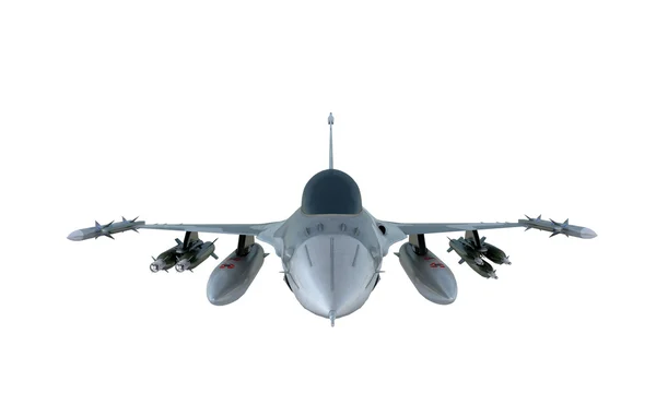 Jet F-16 isolate on white background.  american military fighter plane.  USA army