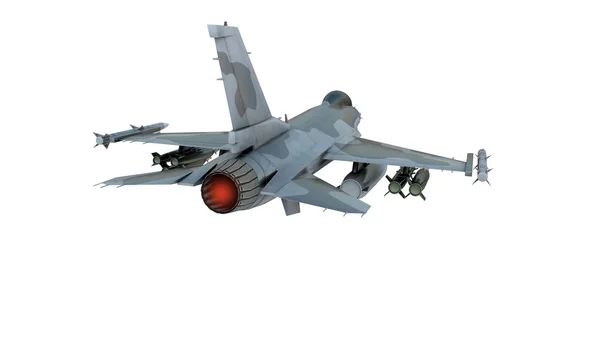 Jet F-16 isolate on white background.  american military fighter plane.  USA army