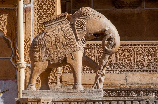 Beautiful sandstone carved elephant