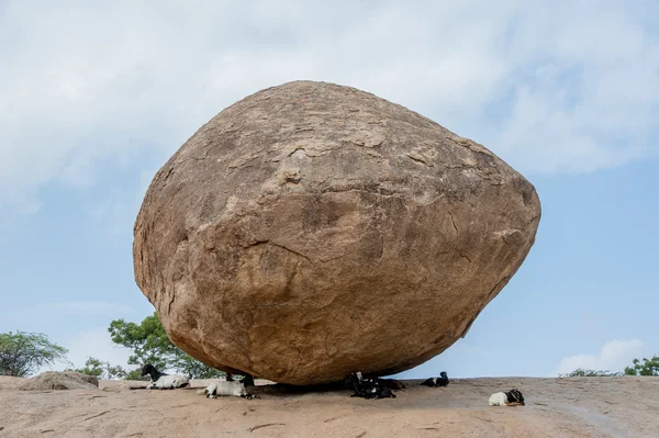 Giant natural balancing rock
