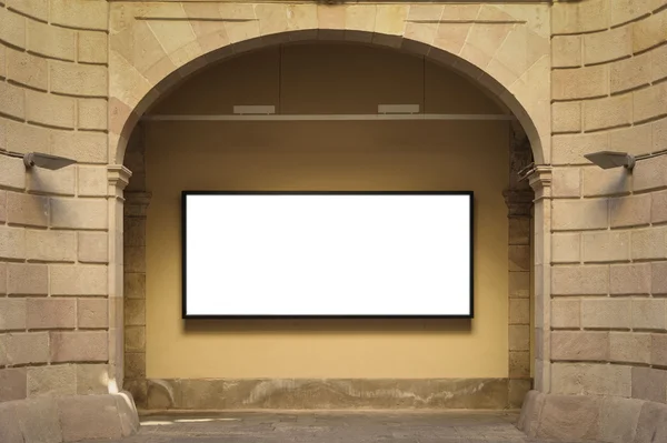 Blank advertising sign