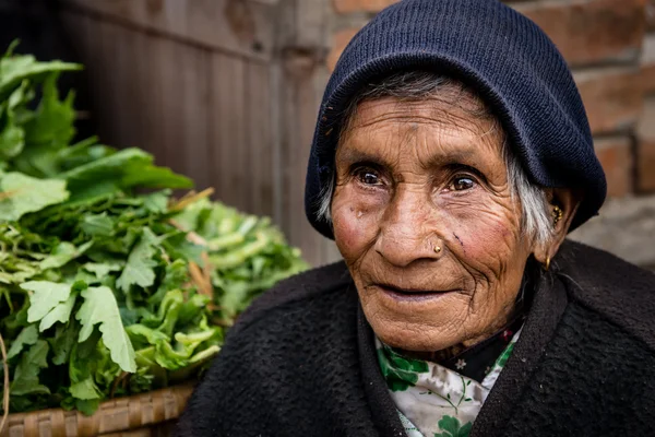 An elderly woman Bhaktapur