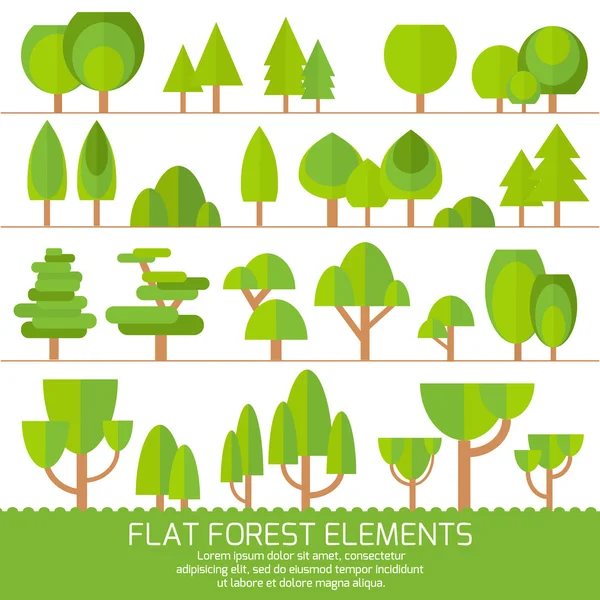 Set of different trees