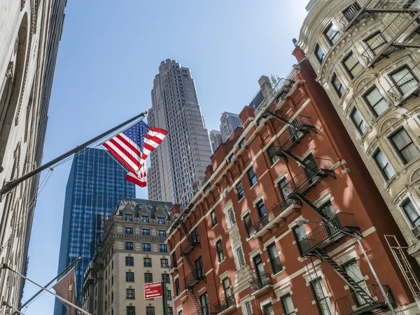 American flag in New York