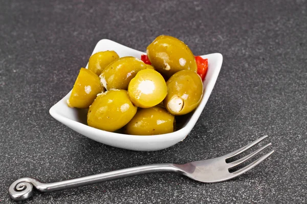 Green Olives Stuffed with Cheese