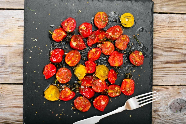 Cherry Tomato Grill  with Olive Oil, Garlic, Oregano and Basil