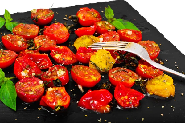 Cherry Tomato Grill  with Olive Oil, Garlic, Oregano and Basil