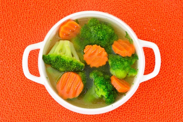 Broccoli and Carrots Soup. Diet Fitness Nutrition