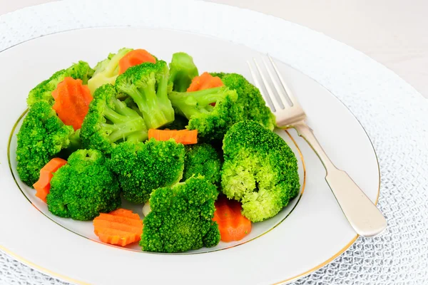 Broccoli and Carrots. Diet Fitness Nutrition.