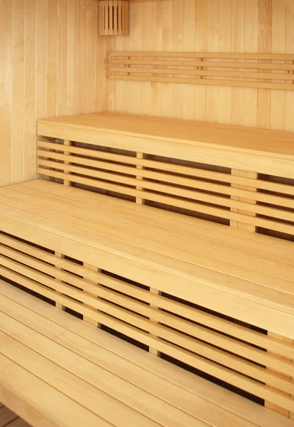 Sauna interior without people