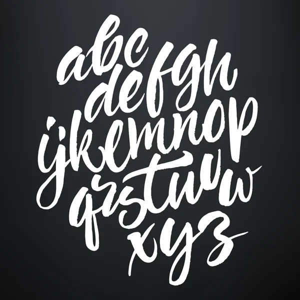 Vector handwritten brush script