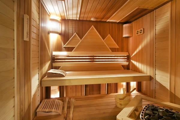 Finnish sauna wood interior bath