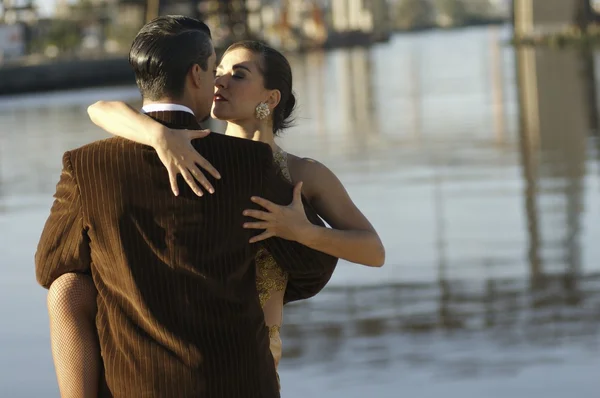 Couple dancing tango
