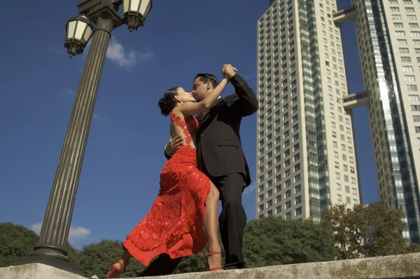 Couple dancing tango