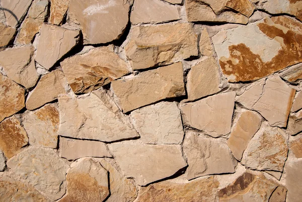 The texture of the stone wall