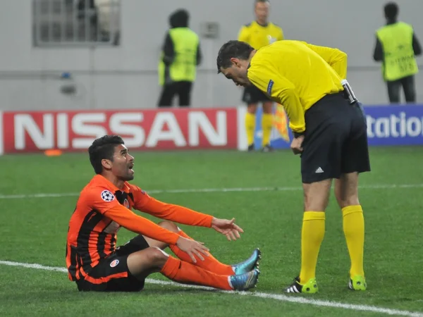 FC Shakhtar Donetsk 4-0 FC Malmo in the fourth round of the UEFA Champions League on the Arena Lviv Stadium in Lviv on November 3, 2015. Gladkiy, Srna, Eduardo, and Teixeira scored for Shakhtar.