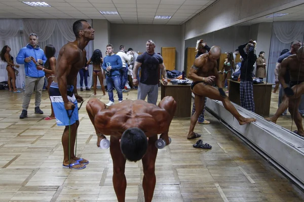 The KPI Culture Palace in Kyiv hosts the fifth WBPF bodybuilding, fitness and physique sports championship of Ukraine on November 7, 2015.