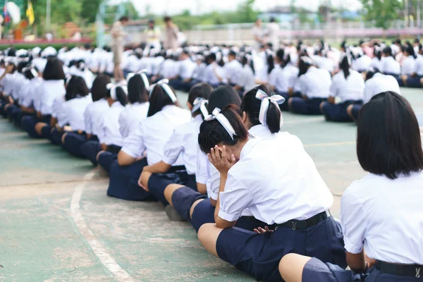 Thai students in uniform