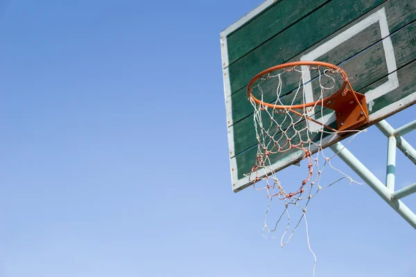 Wooden basketball hoop