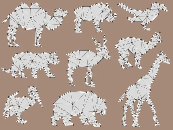 Vector set of origami wild animal silhouettes - Stock Image - Everypixel Vector set of origami wild animal silhouettes - Stock Image - Everypixel