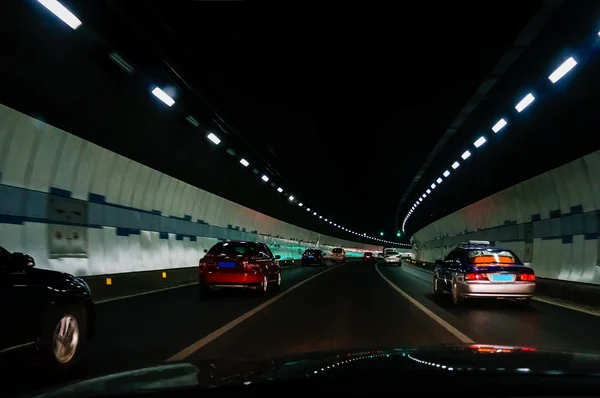 Tunnel on the highway - motion picture