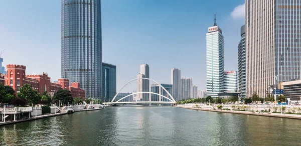 Suzhou Jinji Lake public leisure square and city building