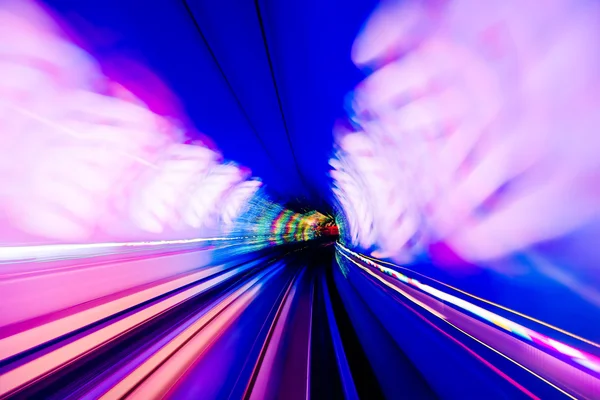 Train moving in Tunnel -Abstract View