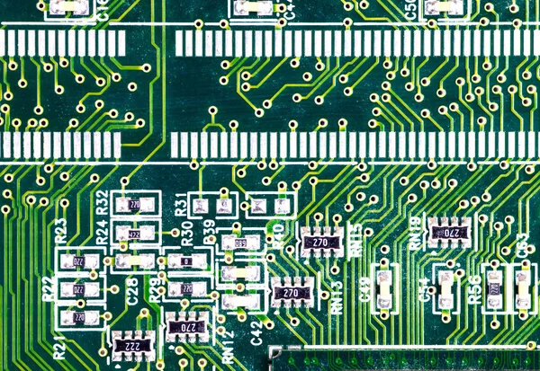 Macro photo of electronic circuit. symbol of technology. Close u