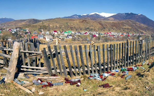 Rubbish and Kolochava village