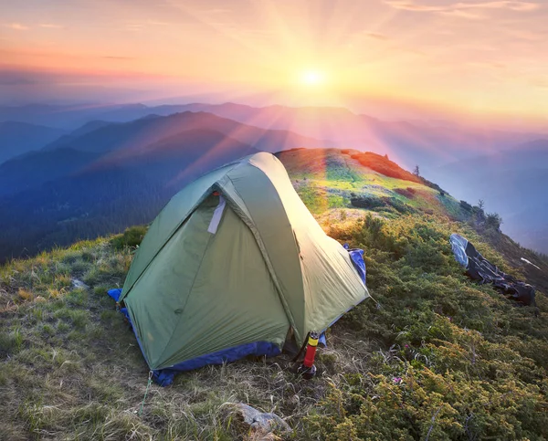 Tent on Marmarosh mountain