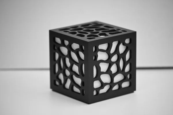 Light cube-lantern. art object