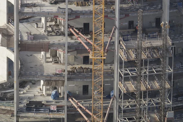 DUBAI ,UAE JUNE 15: construction activity in Dubai downtown . Dubai is the most populous city and emirate in the United Arab Emirates and it prepares to host the next expo in 2020