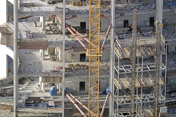 DUBAI ,UAE JUNE 15: construction activity in Dubai downtown . Dubai is the most populous city and emirate in the United Arab Emirates and it prepares to host the next expo in 2020