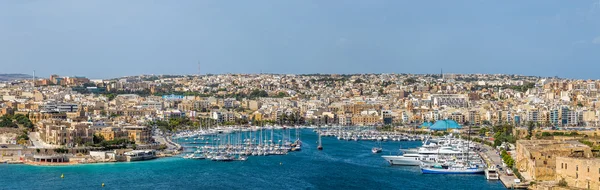 Skyline of Manoel Island yacht marina at daylight - Malta