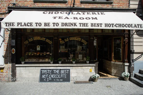 Chocolate cafe in Bruges, Belgium