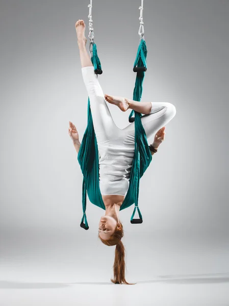 Antigravity Yoga - Stock Image