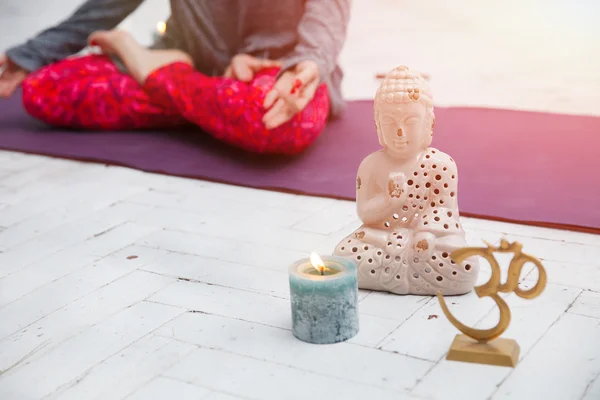 Spiritual accessories and yoga meditation