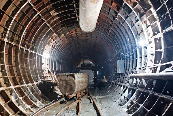 Subway tunnel under construction