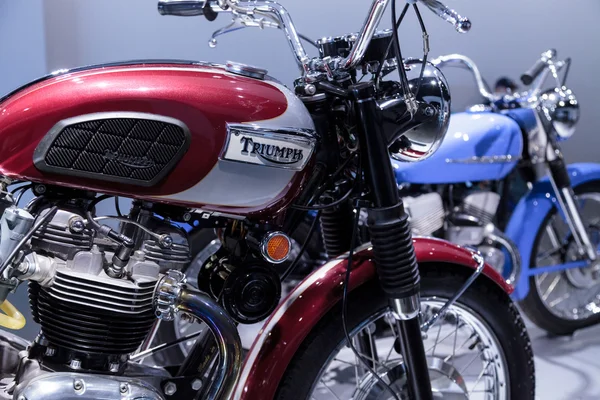 Red 1970 Triumph Bonneville T120RT motorcycle